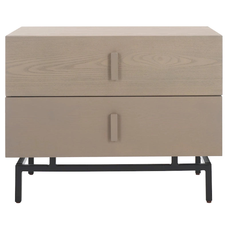 Grey/ Black Storage Cabinet - 28W x 18D x 22H