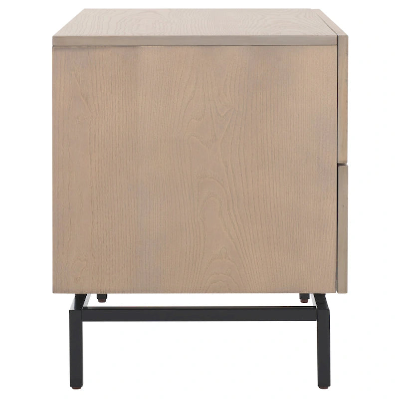 Grey/ Black Storage Cabinet - 28W x 18D x 22H