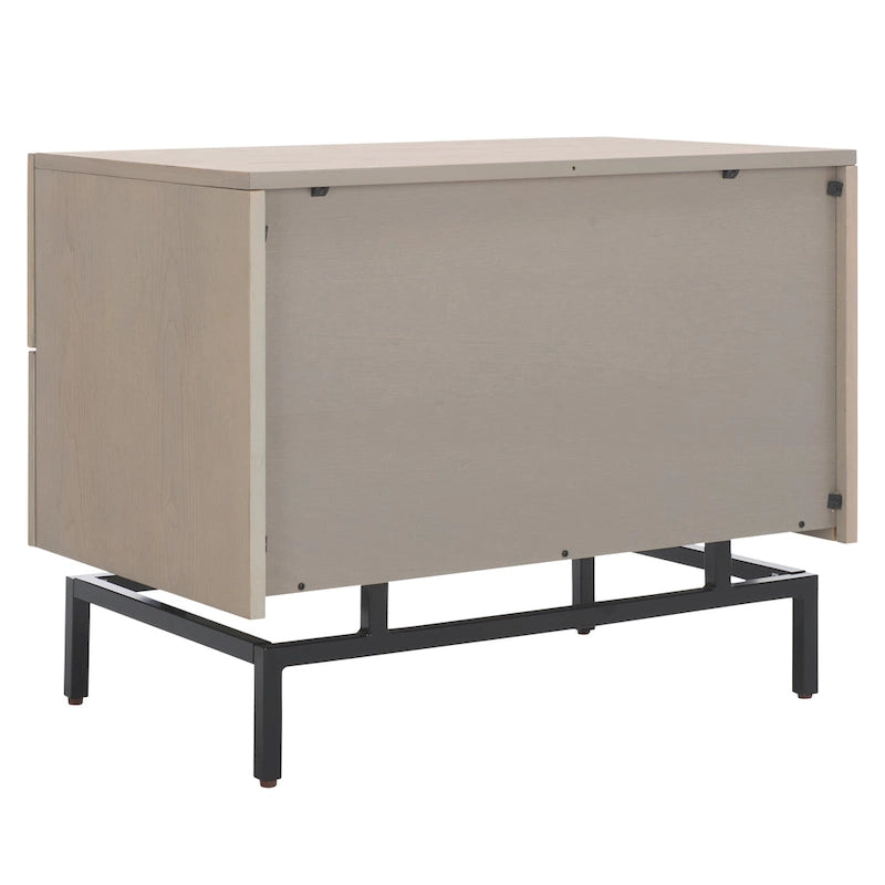 Grey/ Black Storage Cabinet - 28W x 18D x 22H