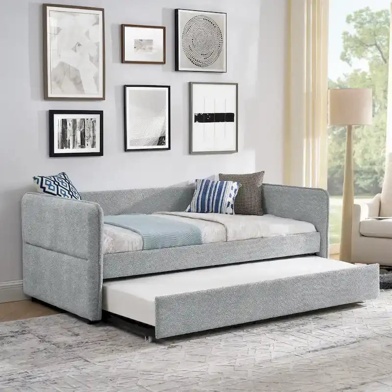 Modern Style Daybed with Trundle