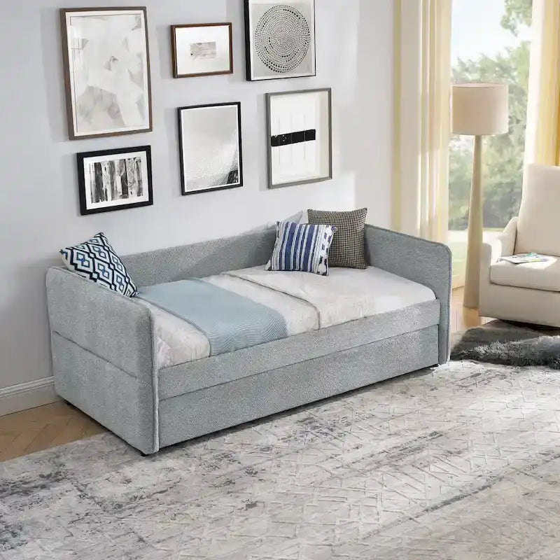 Modern Style Daybed with Trundle