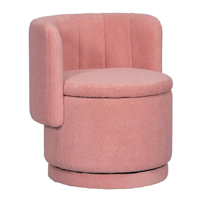 Fabric Swivel Accent Chair wStorage Space,for Living Room,Gray