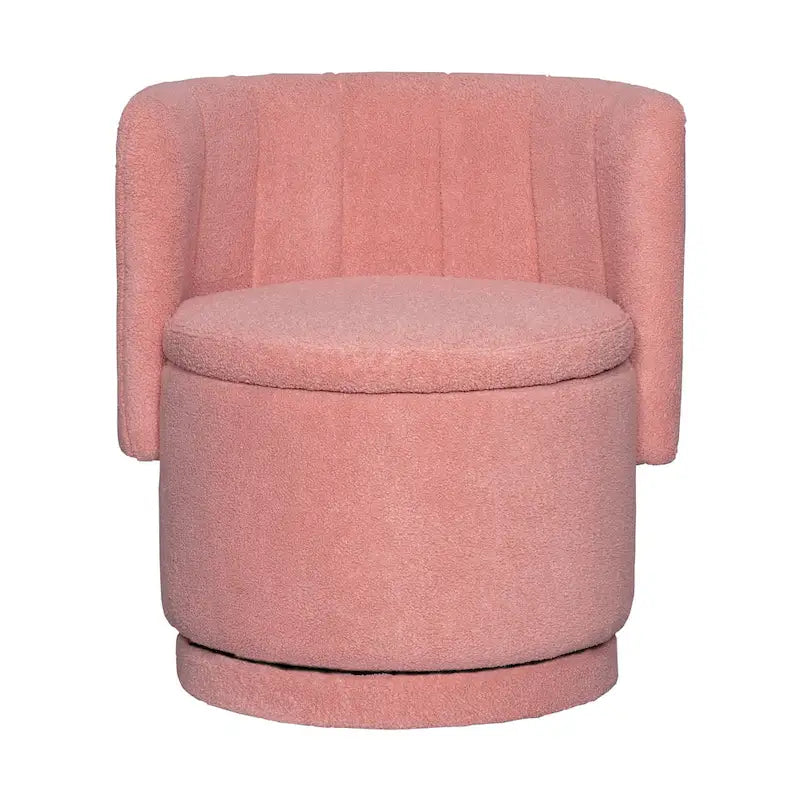 Fabric Swivel Accent Chair wStorage Space,for Living Room,Gray