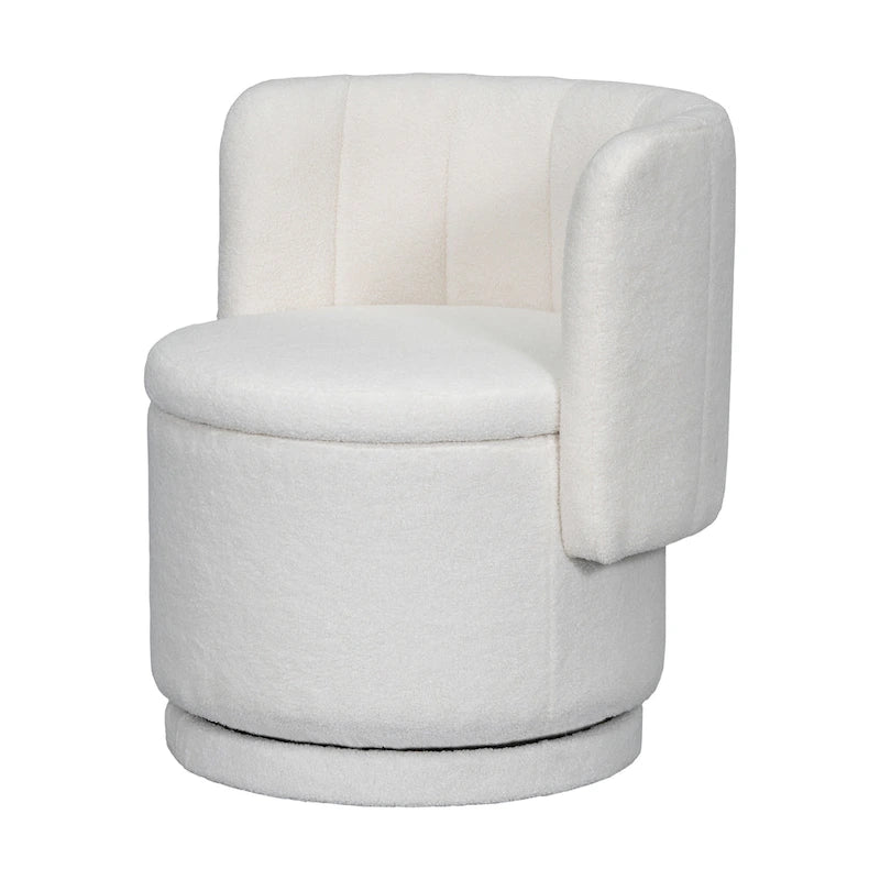 Fabric Swivel Accent Chair wStorage Space,for Living Room,Gray