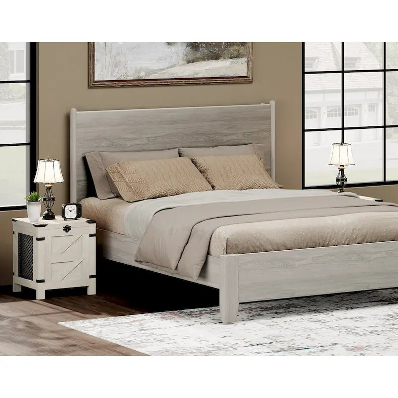 Lift Top End Table,Nightstand with Rustic Lock