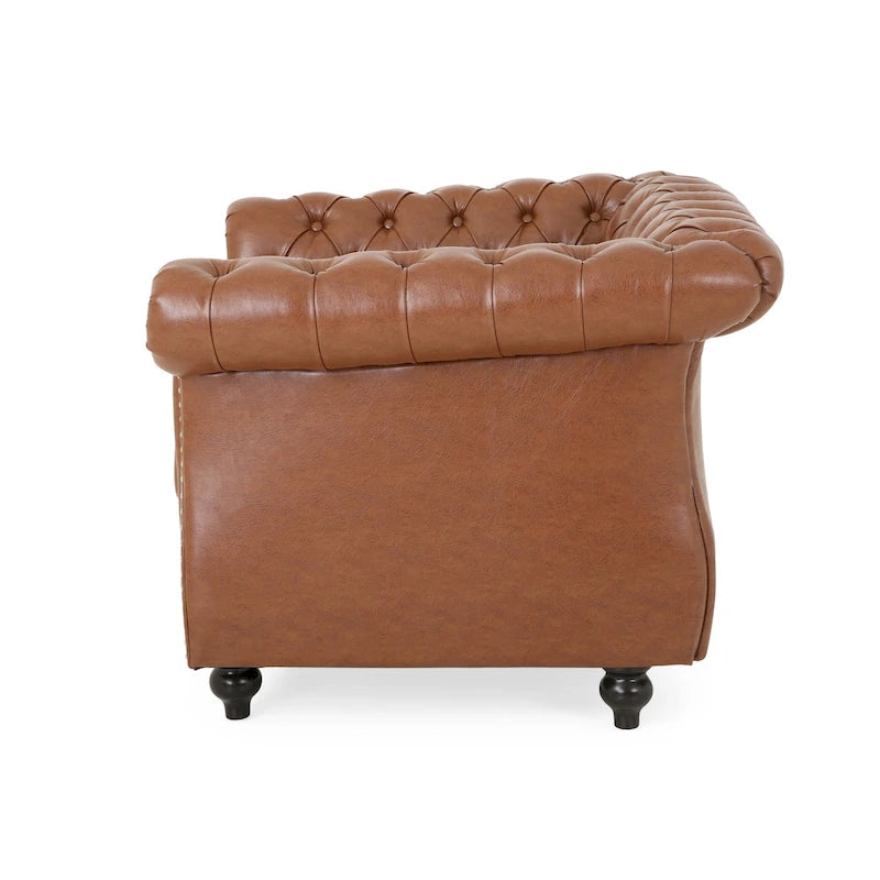 A Sense of Sophistication PU Tufted Accent Chair