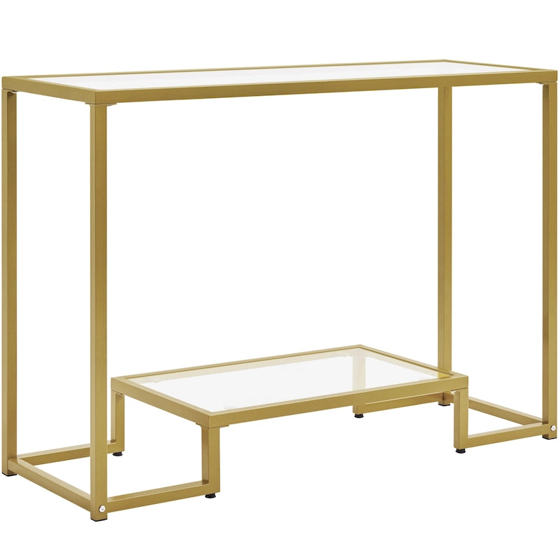 Modern Tempered Glass Console Table Entryway Porch