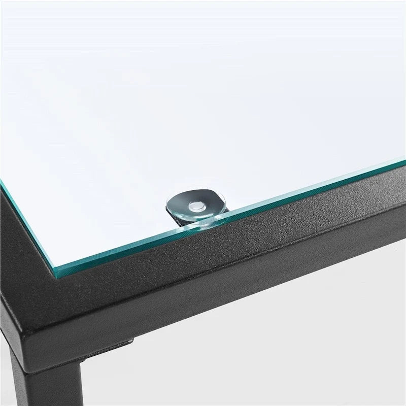 Modern Tempered Glass Console Table Entryway Porch