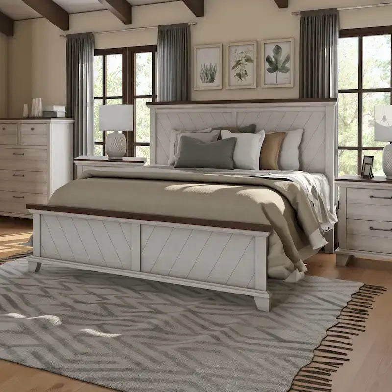 Steve Silver Overlook Rustic Panel Bed