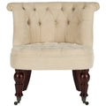 Natural Cream Tufted Chair - 26.4 x 24.2 x 27