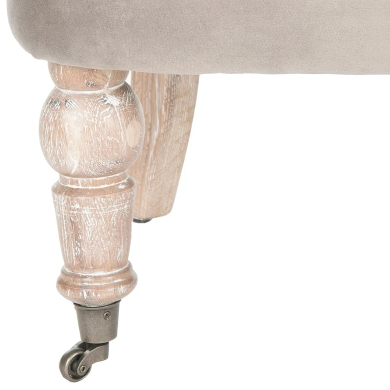 Natural Cream Tufted Chair - 26.4 x 24.2 x 27