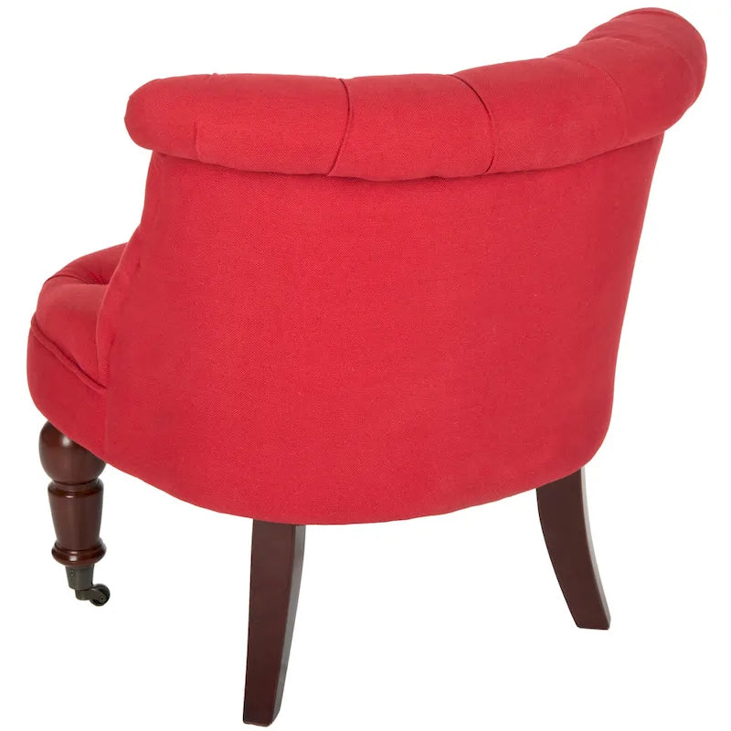 Natural Cream Tufted Chair - 26.4 x 24.2 x 27
