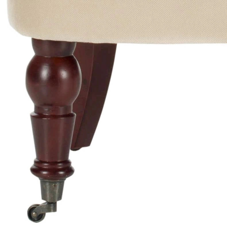 Natural Cream Tufted Chair - 26.4 x 24.2 x 27
