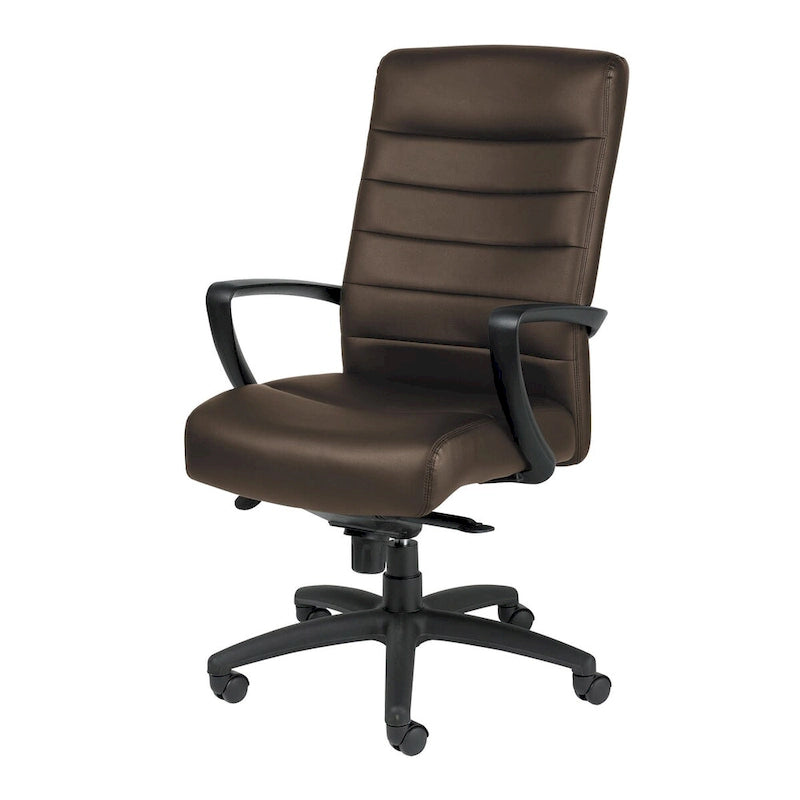 Modern Dark-Toned Style Leather Executive Chair
