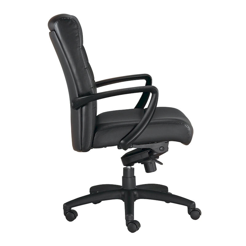 Modern Dark-Toned Style Leather Executive Chair
