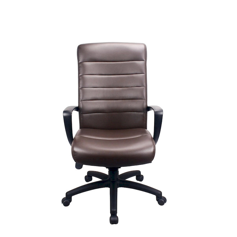 Modern Dark-Toned Style Leather Executive Chair