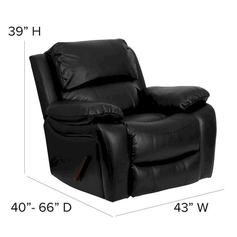 Sophisticated Dark Tones Rocker Recliner