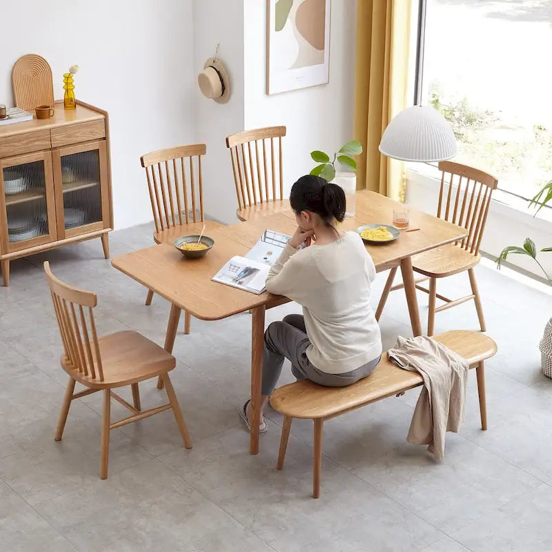 Natural Oak Wood for Dining Bench
